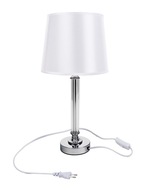Biela nočná stojaca lampa do glamour spálne 46cm