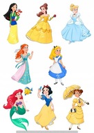 Vytlačiť CUKROVÁ PASTA DISney Princesses