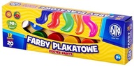 Plagátové farby ASTRA 20 ml 12 farieb