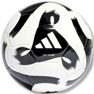 Ľahký detský futbalový futbal Adidas Tiro Club, odolný, čiernobiely 5