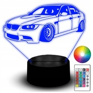 LED NOČNÁ LAMPA BMW E90 E60 SEDAN MPOWER AUTO NÁZOV VOZIDLA PRE FANÚŠIKA 3D