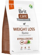 BRIT Care Hypoalergénne krmivo na chudnutie pre psov s nadváhou králik 3 kg