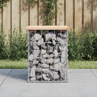 GABION ZÁHRADNÁ LAVICA 33X31X42CM BOROVICOVÉ DREVO