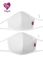 MAGABI - Ochranná maska ​​na opakované použitie, biela veľkosť S.