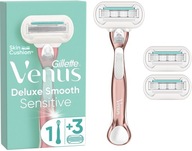 Holiaci strojček GILLETTE VENUS Deluxe Smooth Sensitive ROSE GOLD 1 ks.