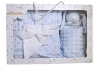 Deka BotoBaby Minky + plyšová hračka DARČEKOVÝ BOX