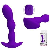 Análny dildo Análny vibrátor 14,5 cm 12 funkcií Fialový