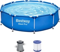 STEEL PRO BESTWAY RACKED BAZÉN 305X76 MODRÁ