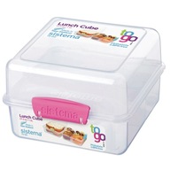 Lunch Box Sistema Cube ružový 1,4 l