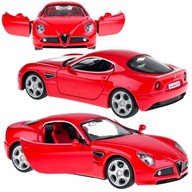 Kovový model auta Alfa Romeo 8C Competizione mierka 1:32 svetlá ZA4607