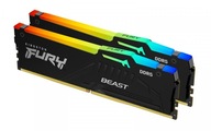 Pamäť DDR5 Fury Beast RGB 32GB (2*16GB)/5200