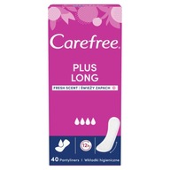 CAREFREE PLUS DLHÉ ČERSTVÉ HYGIENICKÉ VLOŽKY 40 KS.