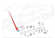 RÁMOVÉ TESNENIE, LIŠKA MERCEDES CLK W208 PR