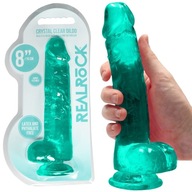 21 cm - Realistické dildo so semenníkmi a prísavkou