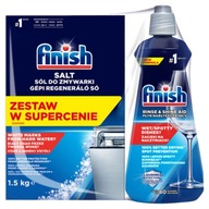 Finish soľ 1,5 kg + Finish leštidlo 400 ml sada Duopack