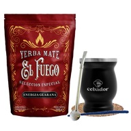 Set Yerba Mate El Fuego Energy 500g Termomate