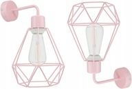 Detská nástenná lampa pre dievčatá Carmen Pastel Pink Pastel LED