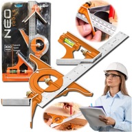 Uhlomer Multifunkčné štvorcové Tesárske pravítko 30cm NEO TOOLS