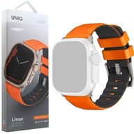 UNIQ Linus AiroSoft oranžový silikónový remienok pre Apple Watch Ultra 1/2