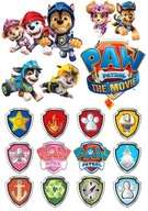 Oblátka PAW PATROL FILM Postavy Sugar Print A4