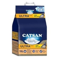 CATSAN Ultra Plus bentonitové hrudkujúce stelivo pre mačky 15 l