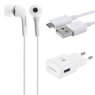 Nabíjačka+microUSB kábel+slúchadlá Samsung J6+ Z!