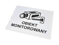 doska MONITOROVANÝ OBJEKT monitoring A3 pvc tlač