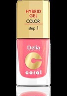 Delia Cosmetics Coral Hybrid Gel na lak na nechty