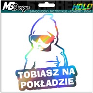 Nálepka na okno TOBIAS ON BOARD HOLOGRAM