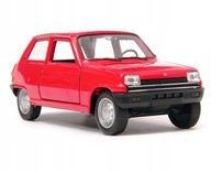 Welly Renault 5 Red 1:34 Kovový model červeného auta Welly