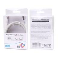 TB iPhone Lightning-USB kábel 1,5m strieborný MFi