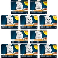 Purina Gourmet Perle krmivo pre mačky mix príchutí 80+40x85g