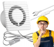 KÚPEĽŇOVÝ VENTILÁTOR Fi 125 KÁBEL S TICHÝM KÁBLOM