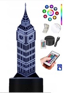 Stolná lampa Big Ben London 16 col.LED PLEXIDO