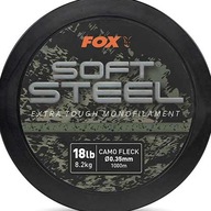 Odlievacia šnúra Monofil Fox Soft Steel Fleck Camo 18lb 0,35mm x 1000m