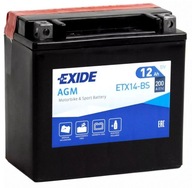 Motobatéria Exide YTX14-BS 12Ah 200A