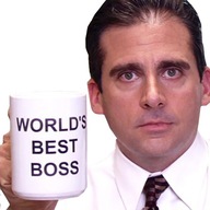 VEĽKÝ hrnček 330 ml Najlepšia séria šéfov kancelárskeho sveta Michael Scott Dwight