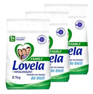 Lovela Powder Family 3x2,1kg / 84 praní Biela