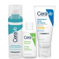 CeraVe hydratačný krém na tvár SPF 50 52 ml + sérum s retinolom 30 ml