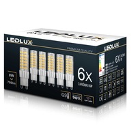 6X G9 LED žiarovka 8W =75W teplá neutrálna studená Premium LEDLUX nebliká