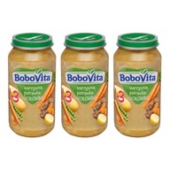 BOBOVITA Zeleninový guláš s hovädzím mäsom 3x250g