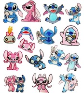 TERMO VYŠÍVANÉ ZÁPLATY STITCH SADA 16 KS