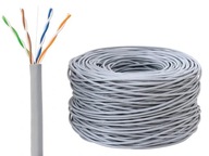 POČÍTAČOVÝ INTERNETOVÝ SIEŤOVÝ KÁBEL, CCTV KAMERA, TWISTED PAIR LAN, CAT 5E, 305 m