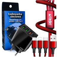 QC 4xUSB RÝCHLA NABÍJAČKA PRE VŠETKY TELEFÓNY