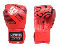 Kožené boxerské rukavice MASTERS RBT-RED 14 oz