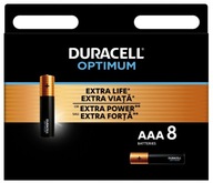 DURACELL OPTIMUM LR03 AAA alkalická batéria 8 ks