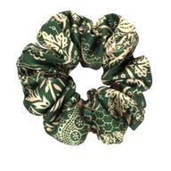 ALMANIA silk scrunchie - orientálna zelená