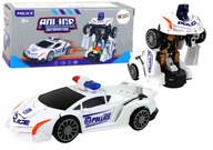 Robot Car Police White 2v1 Transformácia