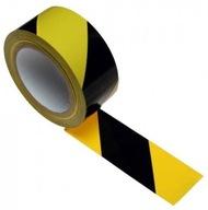 Výstražná páska, žltá a čierna, 100m