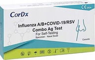 TEST CorDx 4v1 Combo COVID-19 FLU A/B, RSV